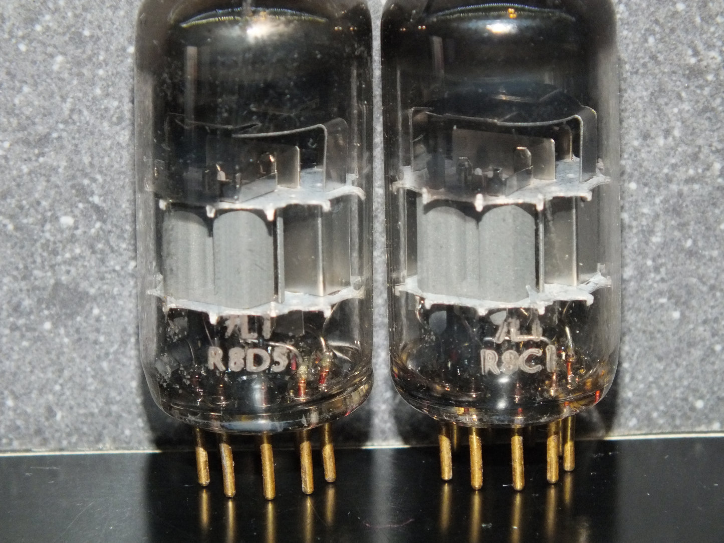Matched Pair E88CC CV2492 Mullard Mitcham ECC88 Gold Pins 70%