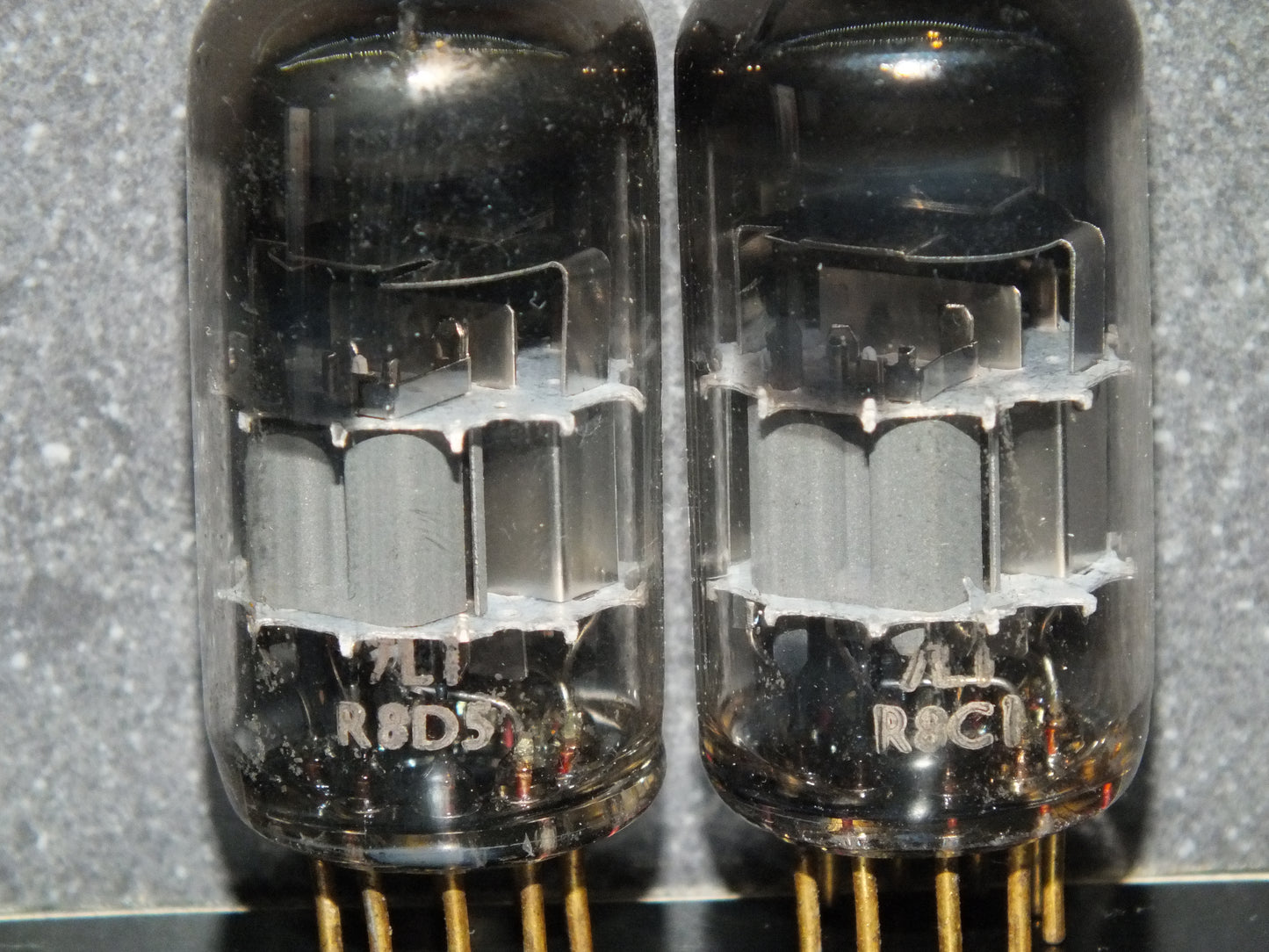Matched Pair E88CC CV2492 Mullard Mitcham ECC88 Gold Pins 70%