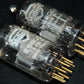 Matched Pair E88CC CV2492 Mullard Mitcham ECC88 Gold Pins 70%