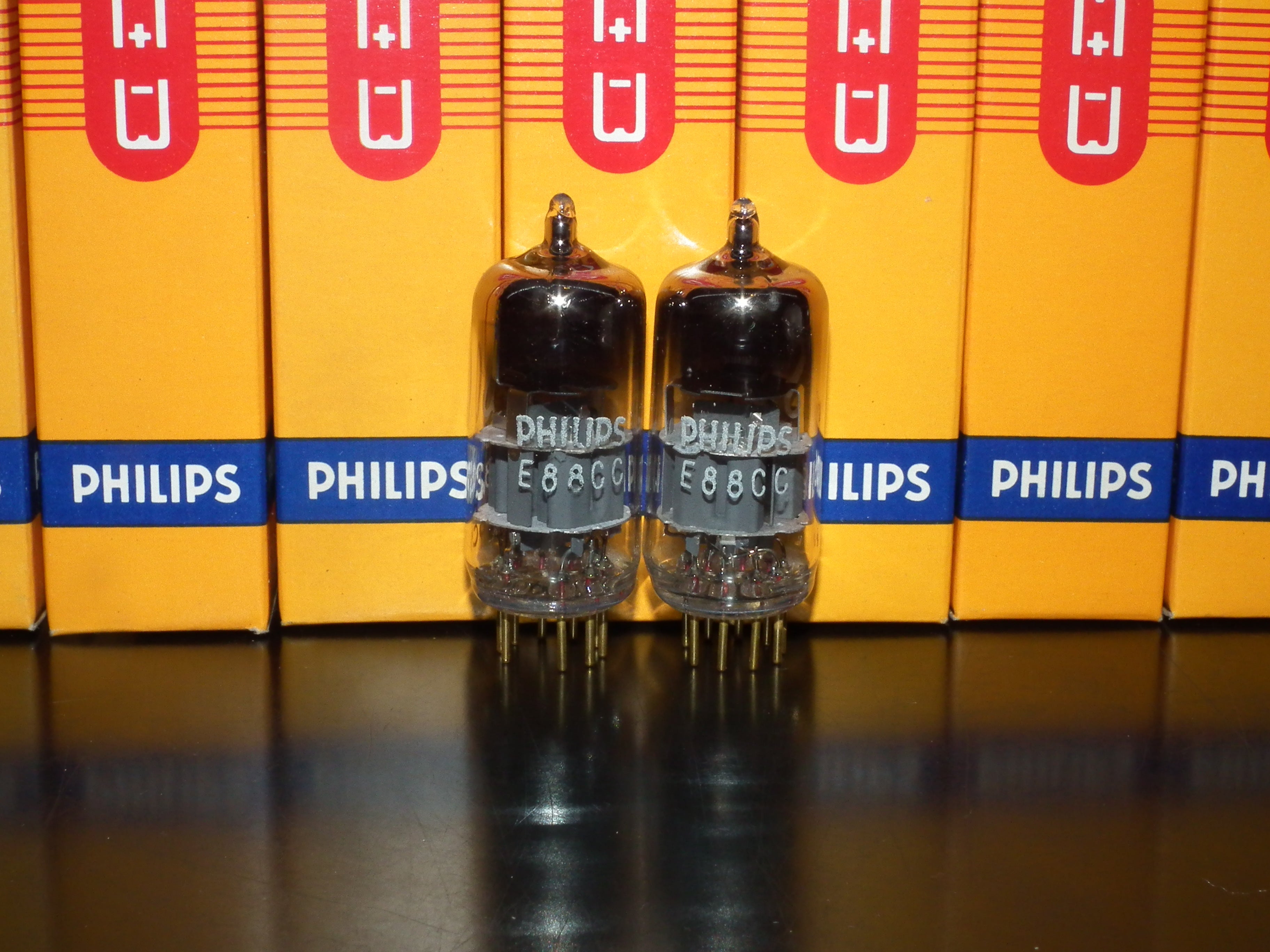 PHILIPS E188CC 真空管 2本セット(2) E88CC 6922 Philips Heerlen Holland 1969 Premium ECC88 6DJ8