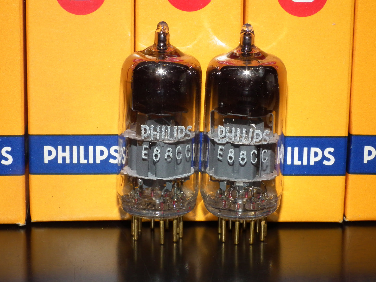 E88CC 6922 Philips Heerlen Holland 1969 Premium ECC88 6DJ8 NOS NIB Matched Pair