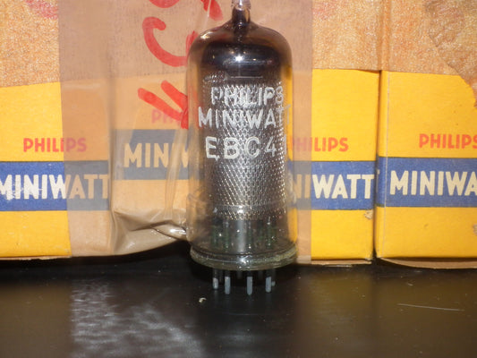EBC41 Mullard PHILIPS NOS NIB Square Getter European radio receivers 50s
