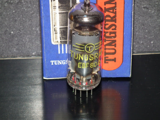 EBF80 Tungsram 6N8 NOS NIB