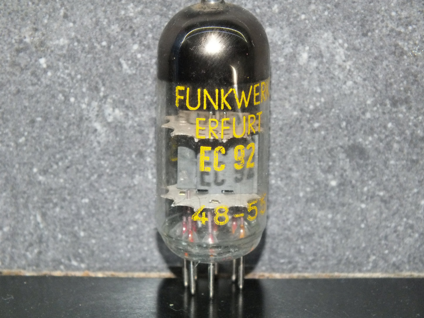 EC92 RFT 6AB4 RARE FOIL Getter Microphone triode, hum & microphonics tested
