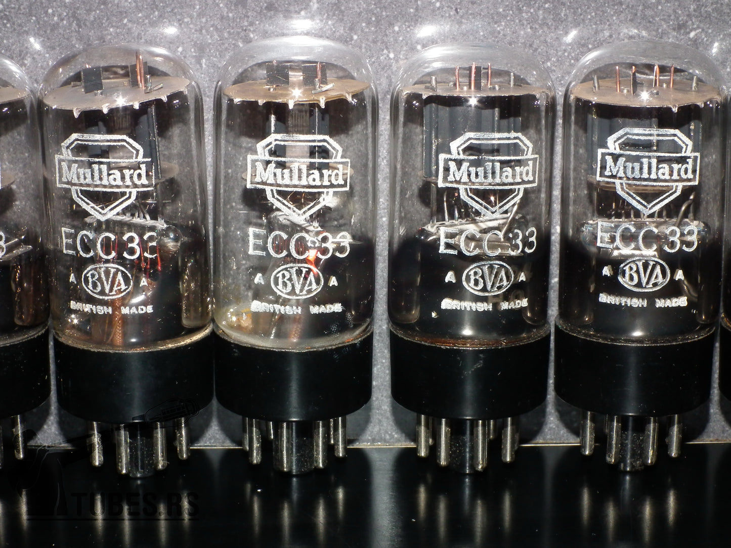 Platinum Matched Pair ECC33 Mullard 6SN7 CV2821 NOS Made in Great Britain