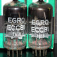 Platinum Matched Pair ECC81 12AT7 EGRO Germany NOS NIB