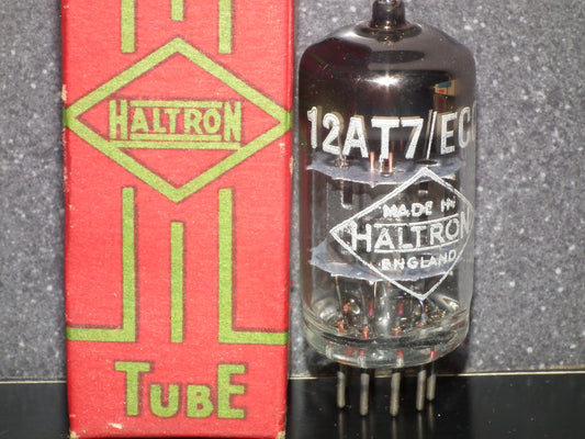 HALTRON UK ECC81 12AT7 Black Anodes Gold Grids Copper Side Rods