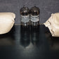 ECC81 12AT7 Philips Holland Flat Foil Crossbar D Getter Matched Pair Tk1