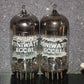 ECC81 12AT7 Philips Holland Flat Foil Crossbar D Getter Matched Pair Tk1