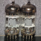 ECC81 12AT7 Philips Holland Flat Foil Crossbar D Getter Matched Pair Tk1