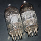 ECC81 12AT7 ADZAM Philips Holland Flat Foil Crossbar D Getter Matched Pair