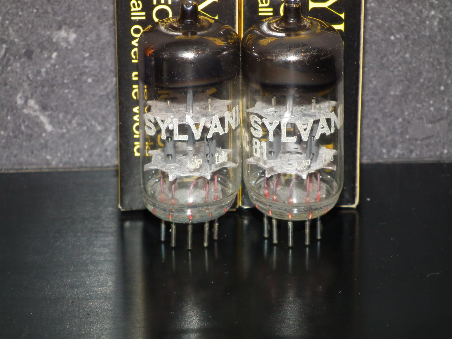 ECC81 SYLVANIA 12AT7 NOS NIB Matched Pair