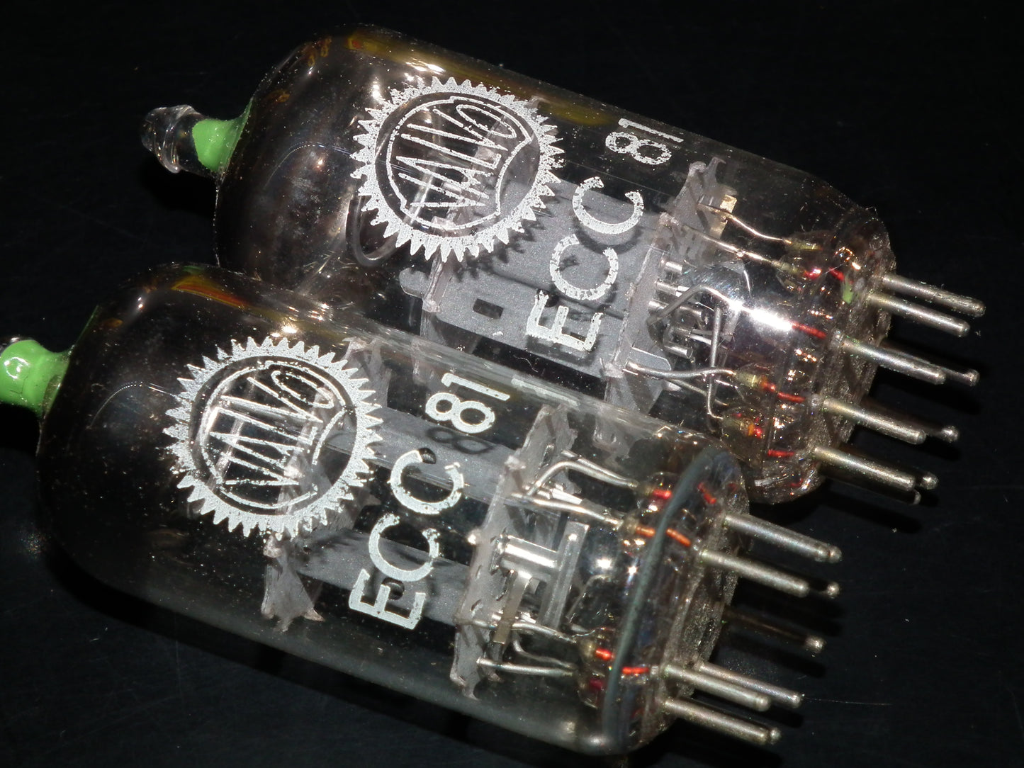 ECC81 12AT7 Valvo  NOS NIB Matched Pair Siemens Halske Munich tube plant 60s