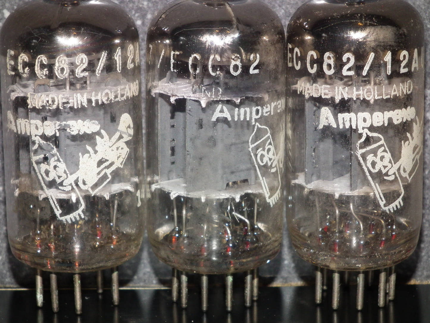 ECC82 Amperex 12AU7 Used Tested 90-100%