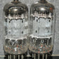Matched Pair ECC82 12AU7 EI Yugoslavia Telefunken Long Smooth Plates Philips