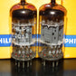 Platinum Matched Pair ECC82 12AU7 Mullard Blackburn 1960 NOS NIB