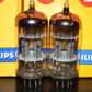 Platinum Matched Pair ECC82 12AU7 Mullard Blackburn 1960 NOS NIB