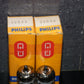 ECC82 12AU7 Philips Holland NOS Platinum Matched Pair Heerlen 70s