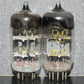 ECC82 12AU7 RFT Germany Matched Pair Foil Getter Mid 50s 90%