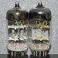 ECC82 12AU7 RFT Germany Matched Pair Foil Getter Mid 50s 90%