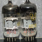 ECC82 12AU7 RFT Germany Matched Pair Foil Getter Mid 50s 90%