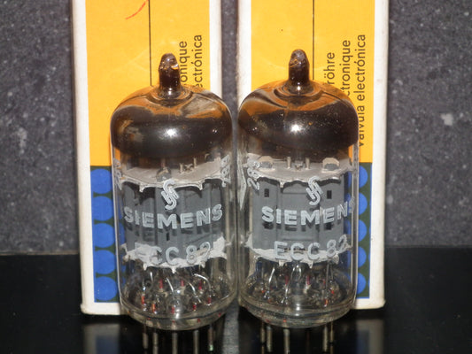 Siemens & Halske ECC82 12AU7 Matched pair (Munich, BWB)