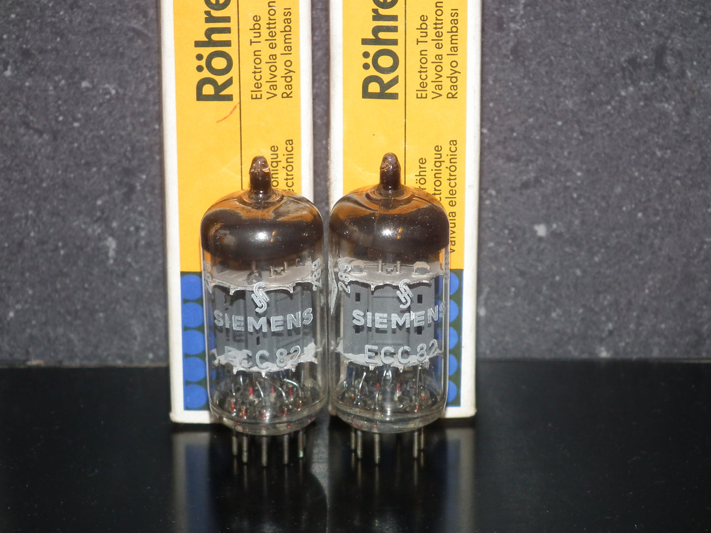 Siemens & Halske ECC82 12AU7 Matched pair (Munich, BWB)