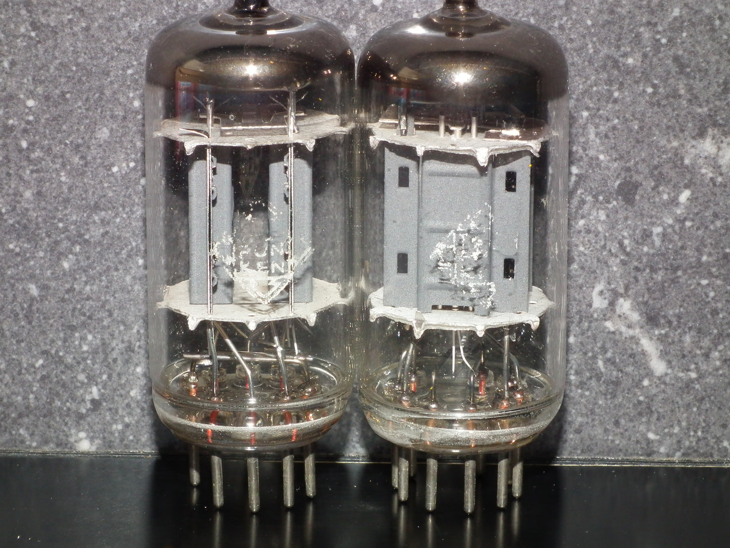 Platinum Matched Pair 12AU7 Telefunken ECC82 Tested 80% Ribbed Anodes DB