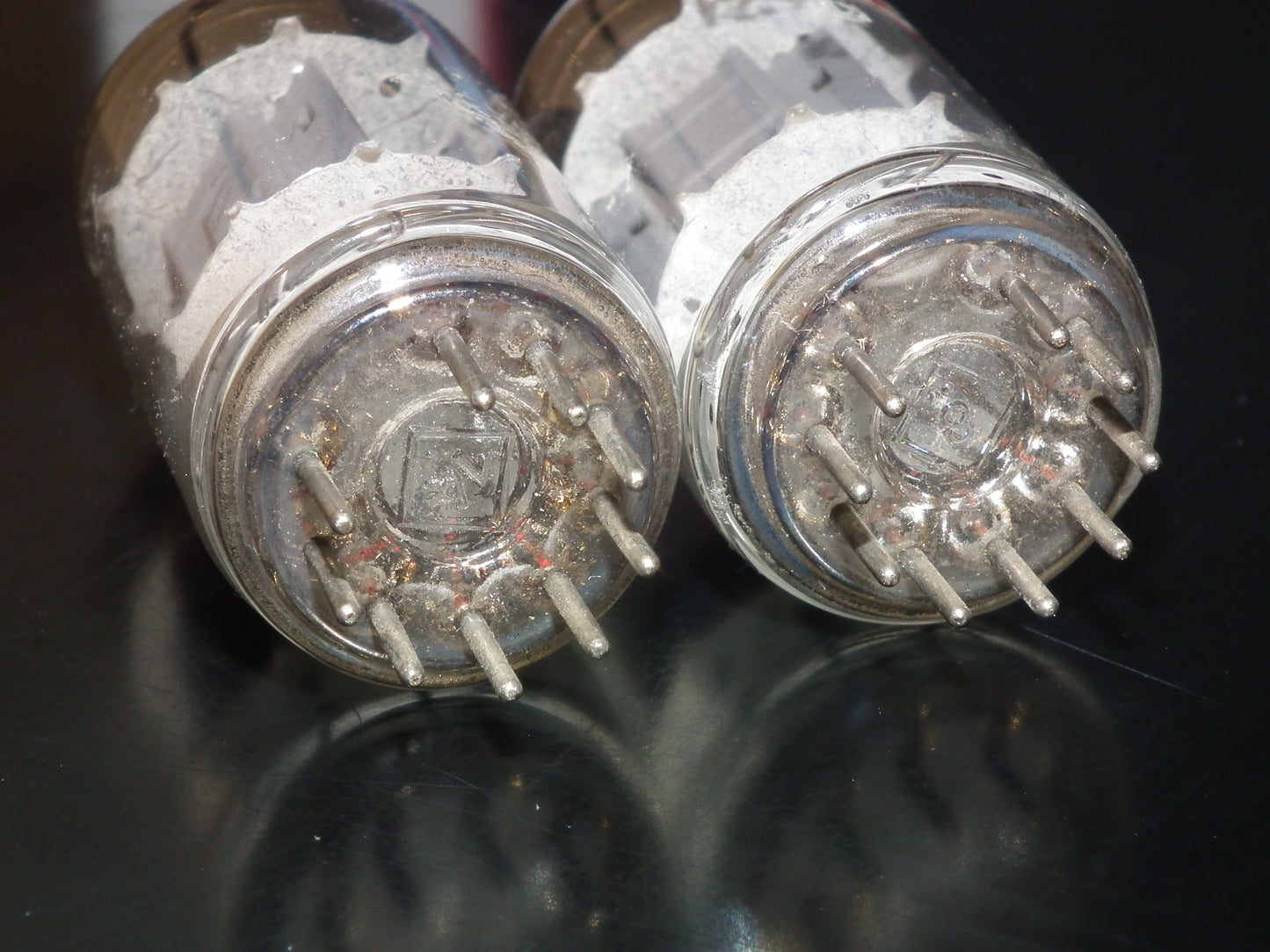 Platinum Matched Pair 12AU7 Telefunken ECC82 Tested 80% Ribbed Anodes DB