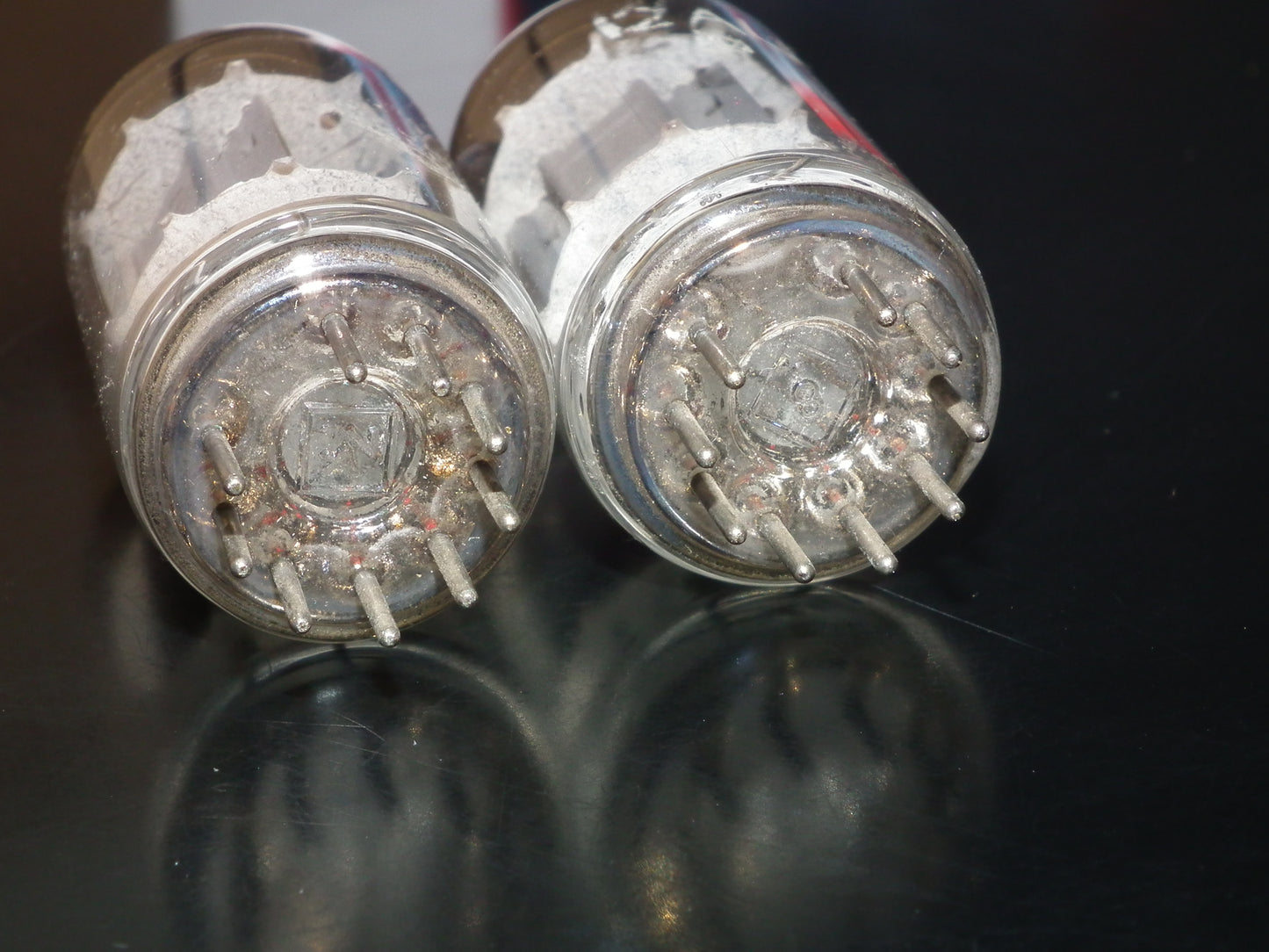 Platinum Matched Pair 12AU7 Telefunken ECC82 Tested 80% Ribbed Anodes DB