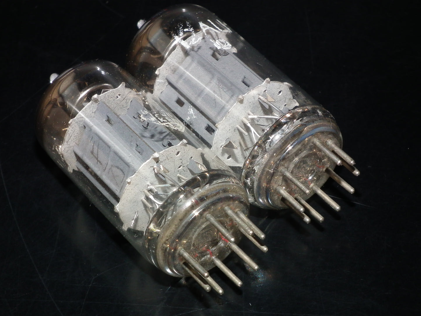 Platinum Matched Pair 12AU7 Telefunken ECC82 Tested 80% Ribbed Anodes DB
