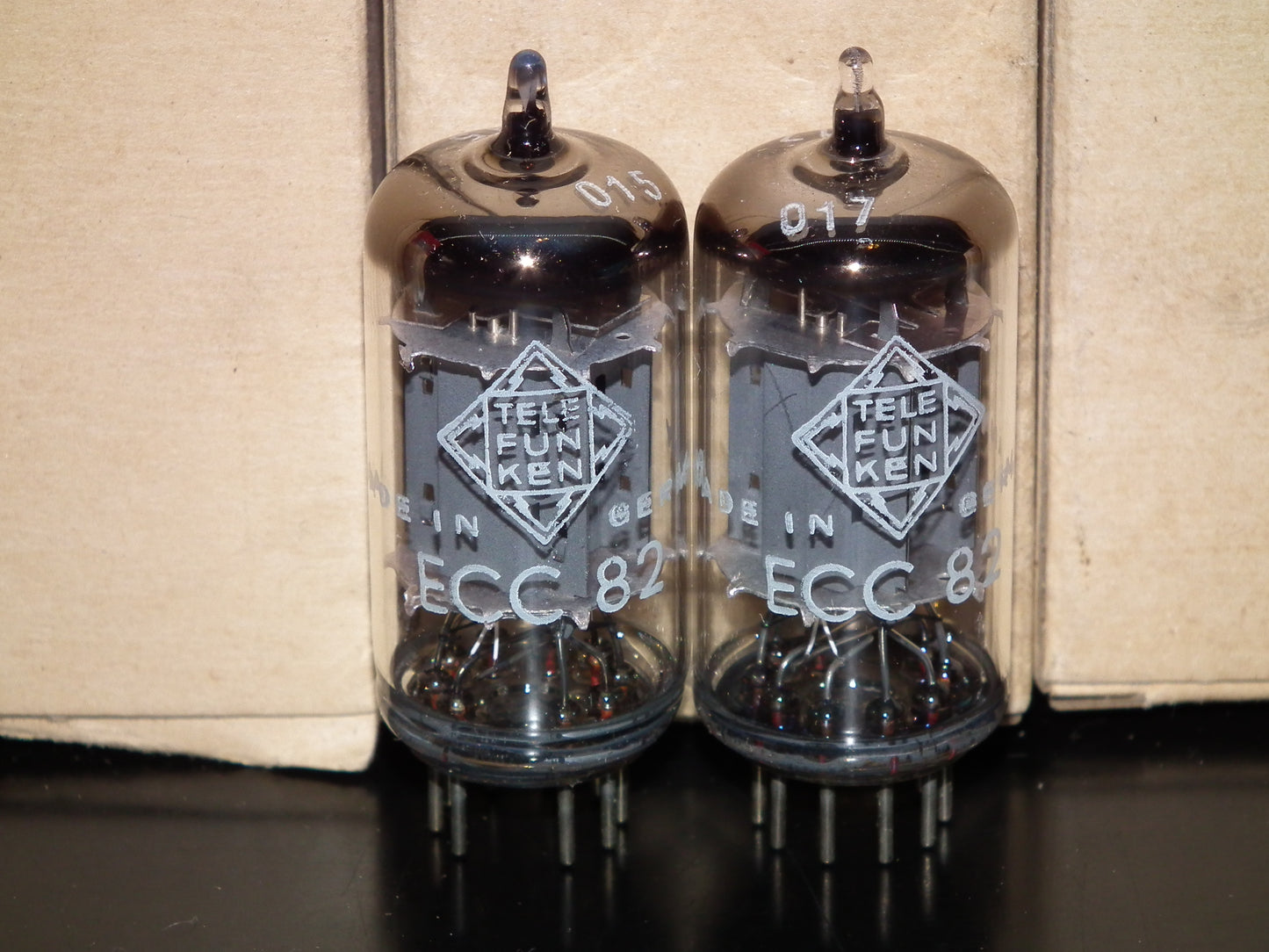 Platinum Matched Pair ECC82 Telefunken Berlin Smooth Anodes 12AU7
