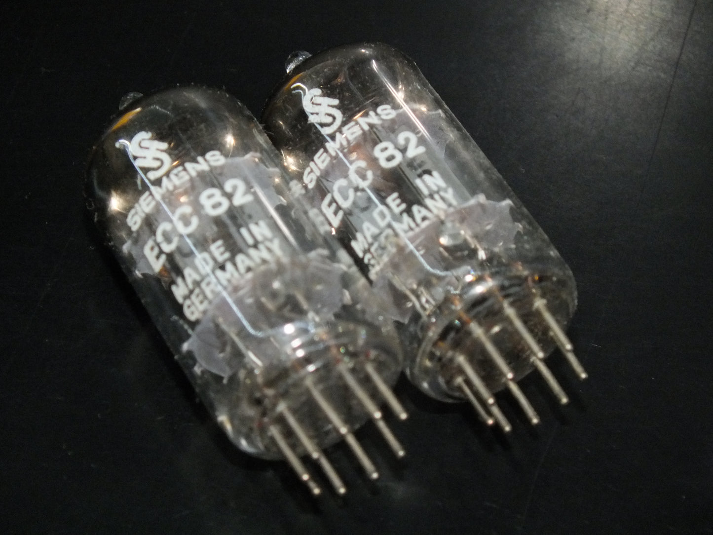 Valvo ECC82 12AU7 Platinum Matched pair Rebranded Siemens Hamburg 60s