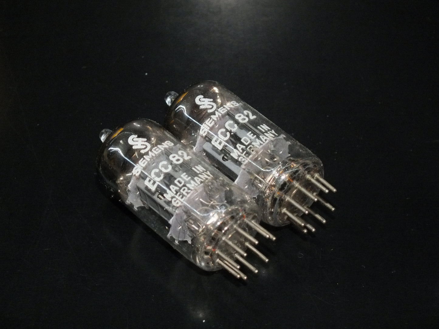 Valvo ECC82 12AU7 Platinum Matched pair Rebranded Siemens Hamburg 60s