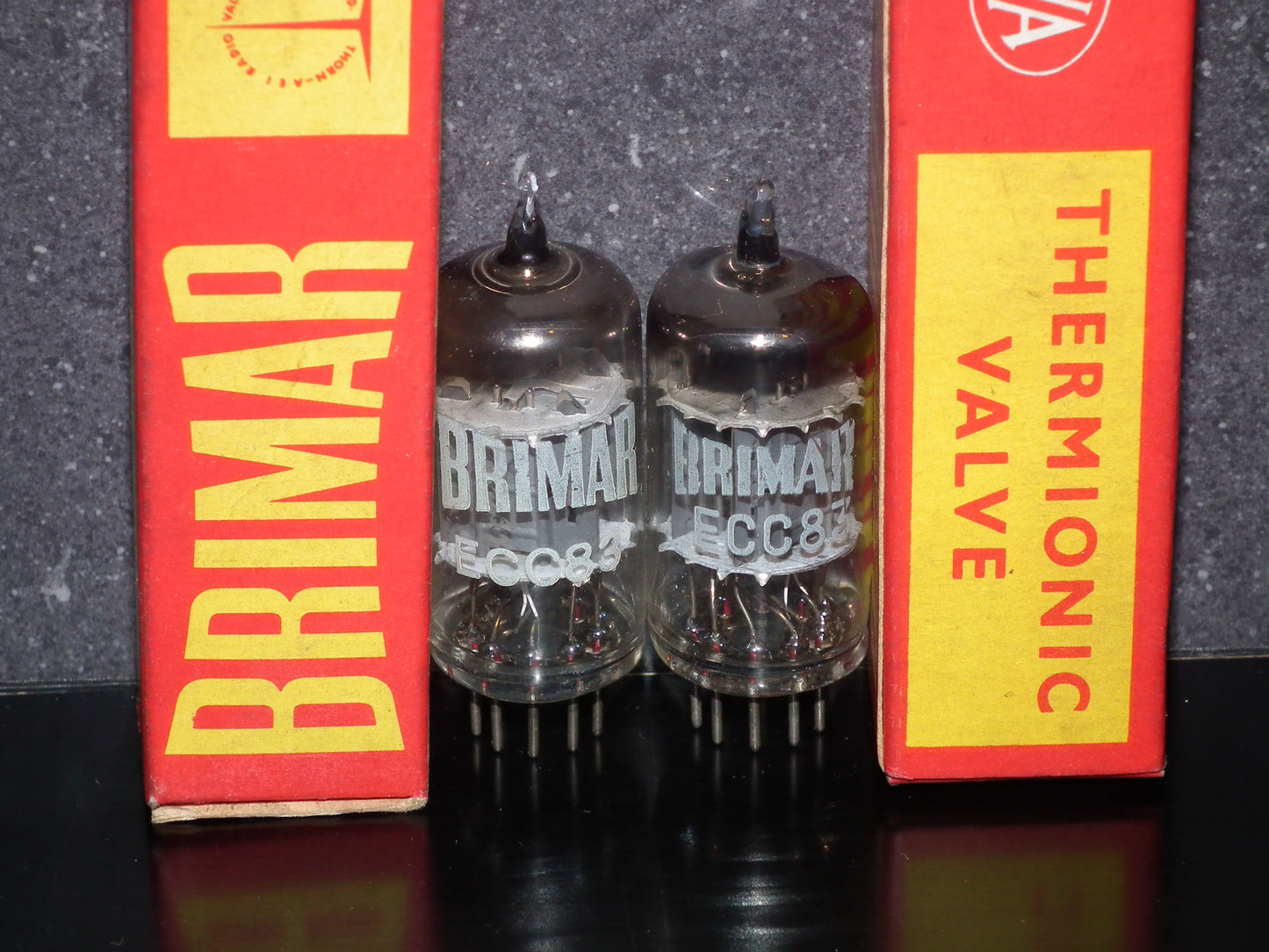 ECC83 BRIMAR 12AX7 Matched Pair NOS NIB Made in UK