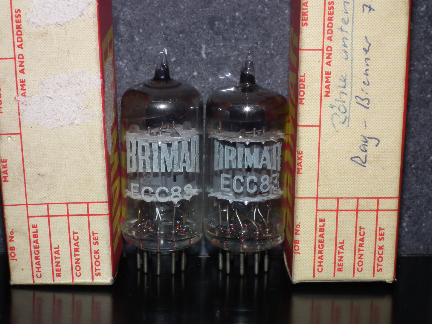 ECC83 BRIMAR 12AX7 Matched Pair NOS NIB Made in UK