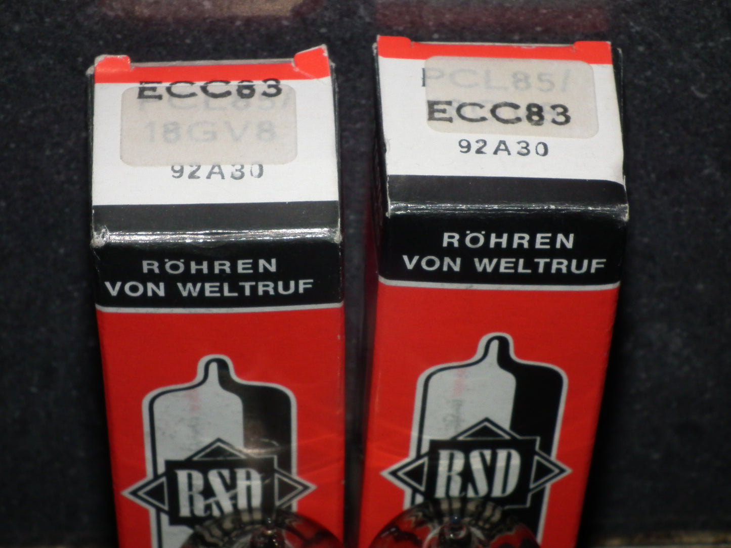 Platinum Matched Pair (2 tubes) ECC83 RSD 12AX7 Germany