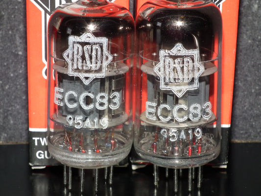Platinum Matched Pair (2 tubes) ECC83 RSD 12AX7 Germany