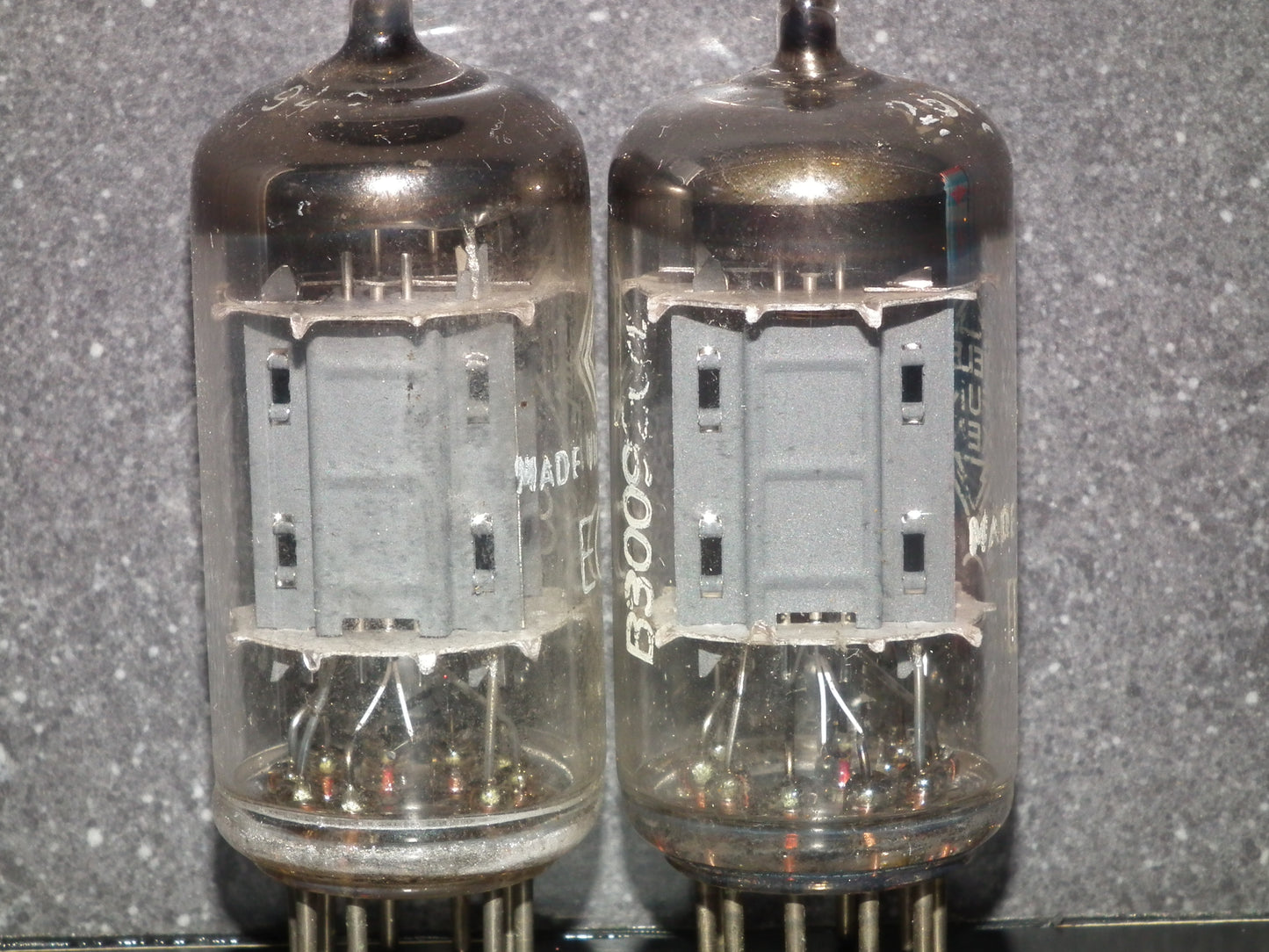 Platinum Matched Pair 12AX7 Telefunken ECC83 Tested NOS Ribbed Anodes <>