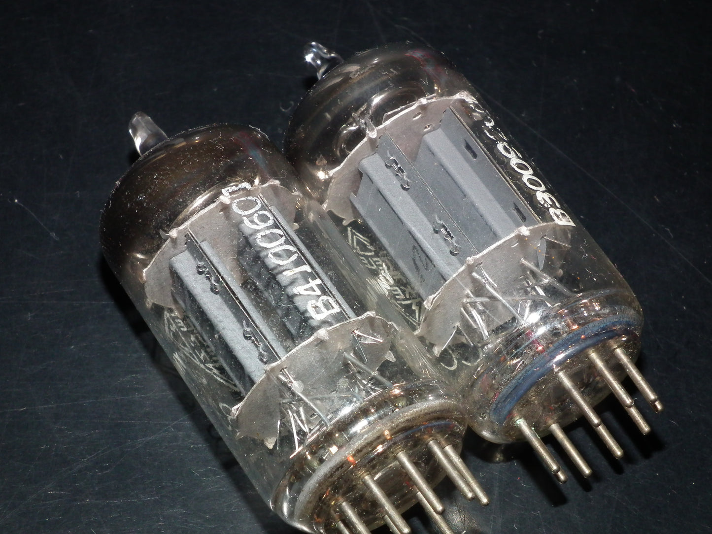 Platinum Matched Pair 12AX7 Telefunken ECC83 Tested NOS Ribbed Anodes <>