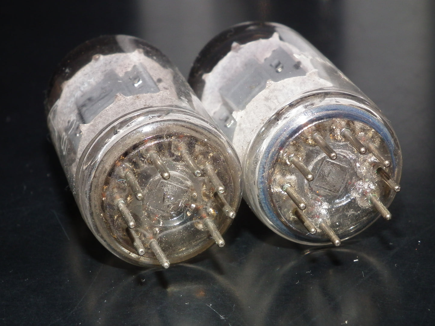Platinum Matched Pair 12AX7 Telefunken ECC83 Tested NOS Ribbed Anodes <>