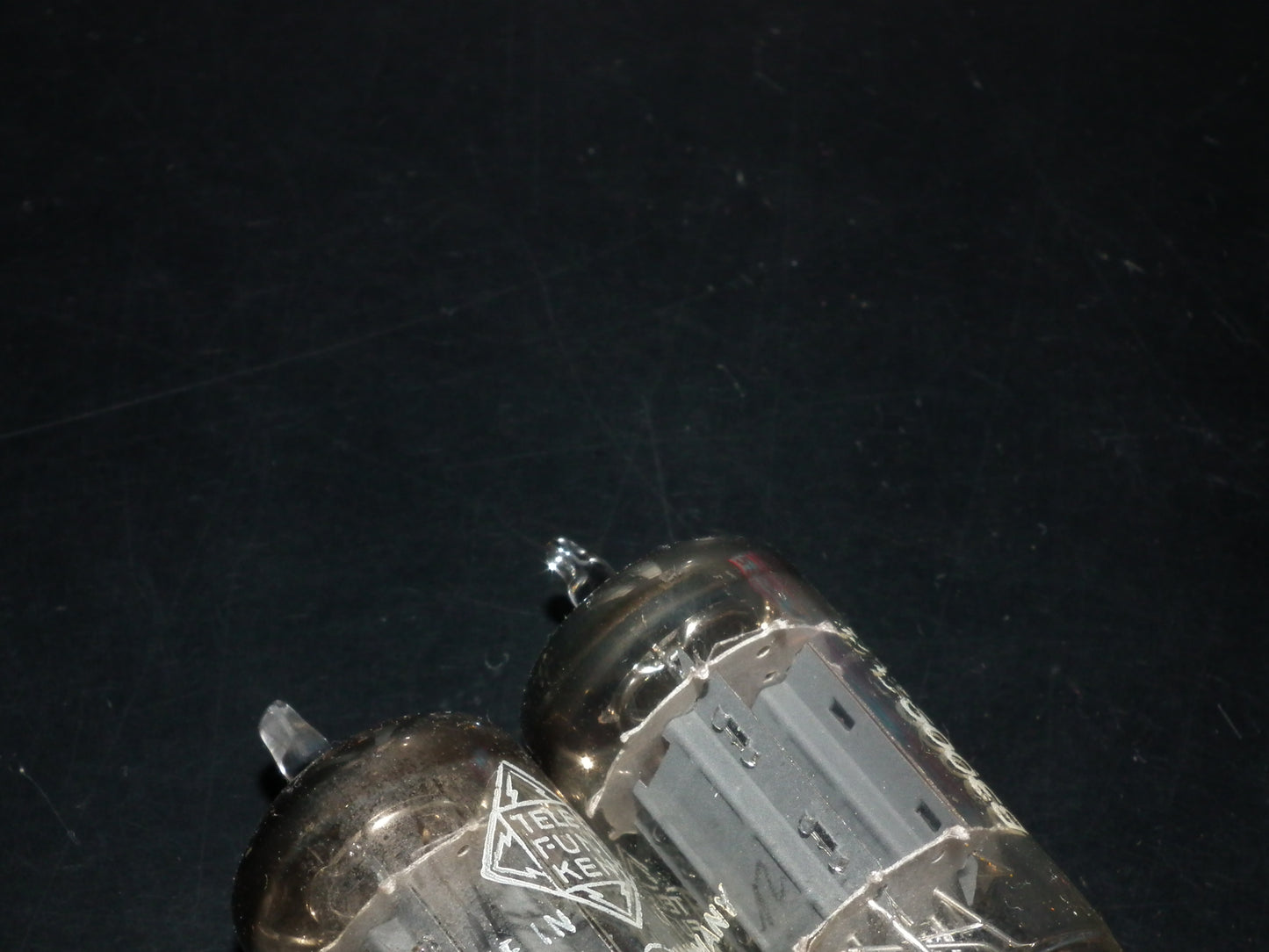 Platinum Matched Pair 12AX7 Telefunken ECC83 Tested NOS Ribbed Anodes <>