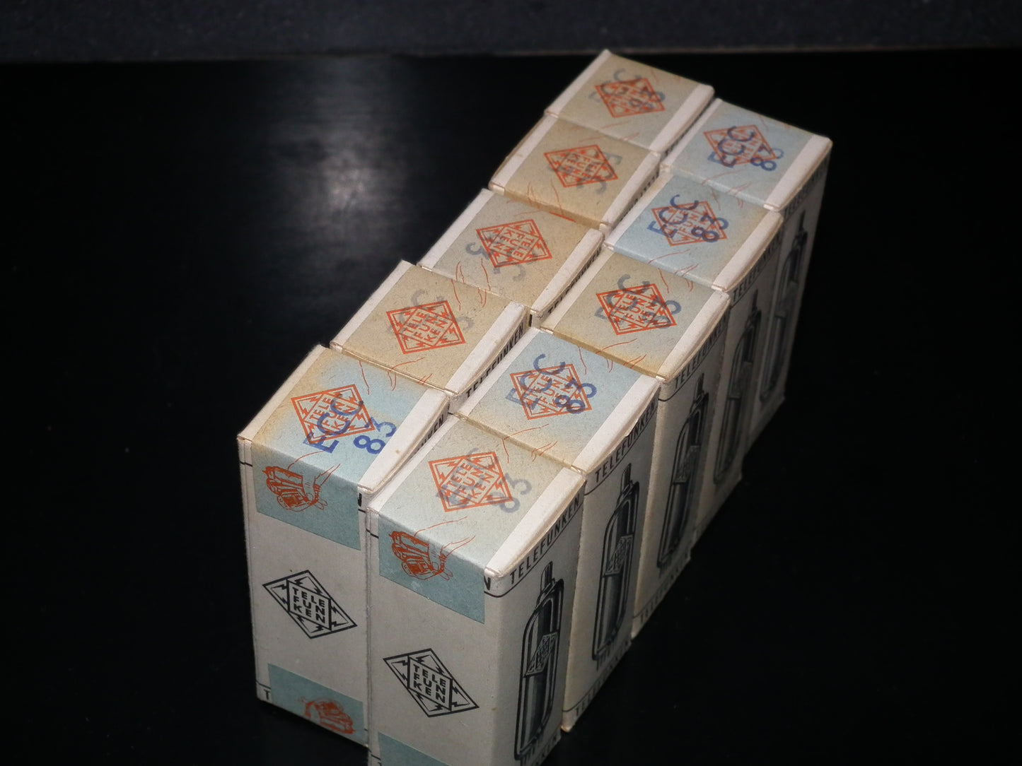 Telefunken ECC83 12AX7 NOS NIB SEALED Early Berlin Production BW Boxes