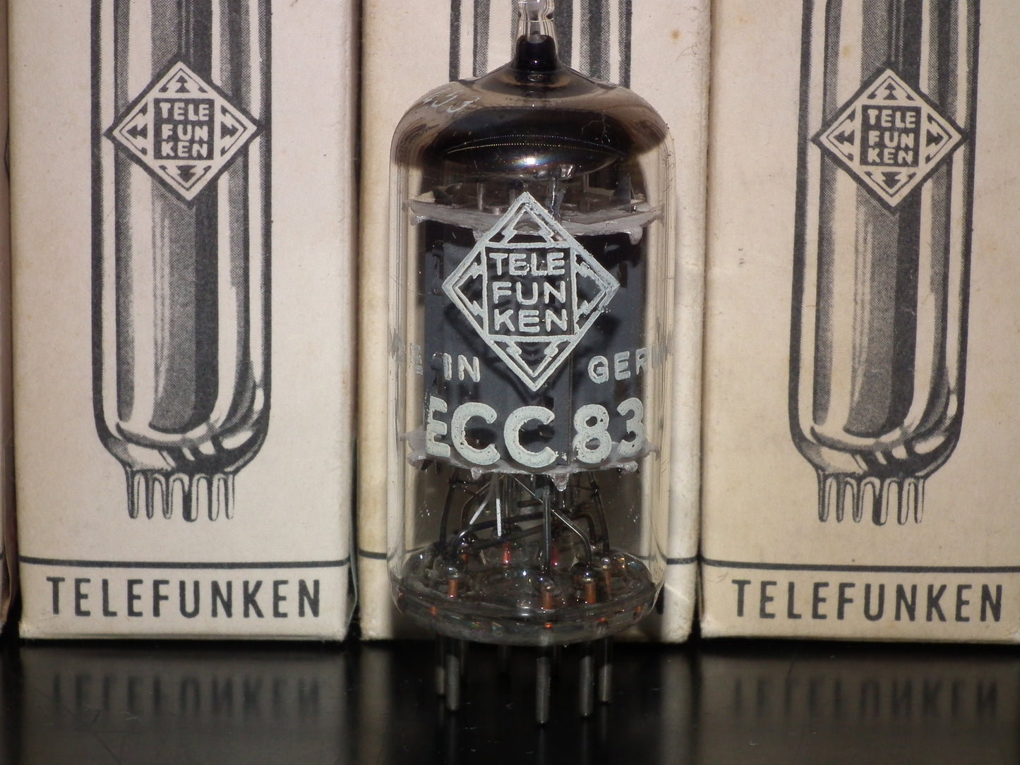 Telefunken ECC83 12AX7 NOS NIB SEALED Early Berlin Production BW Boxes