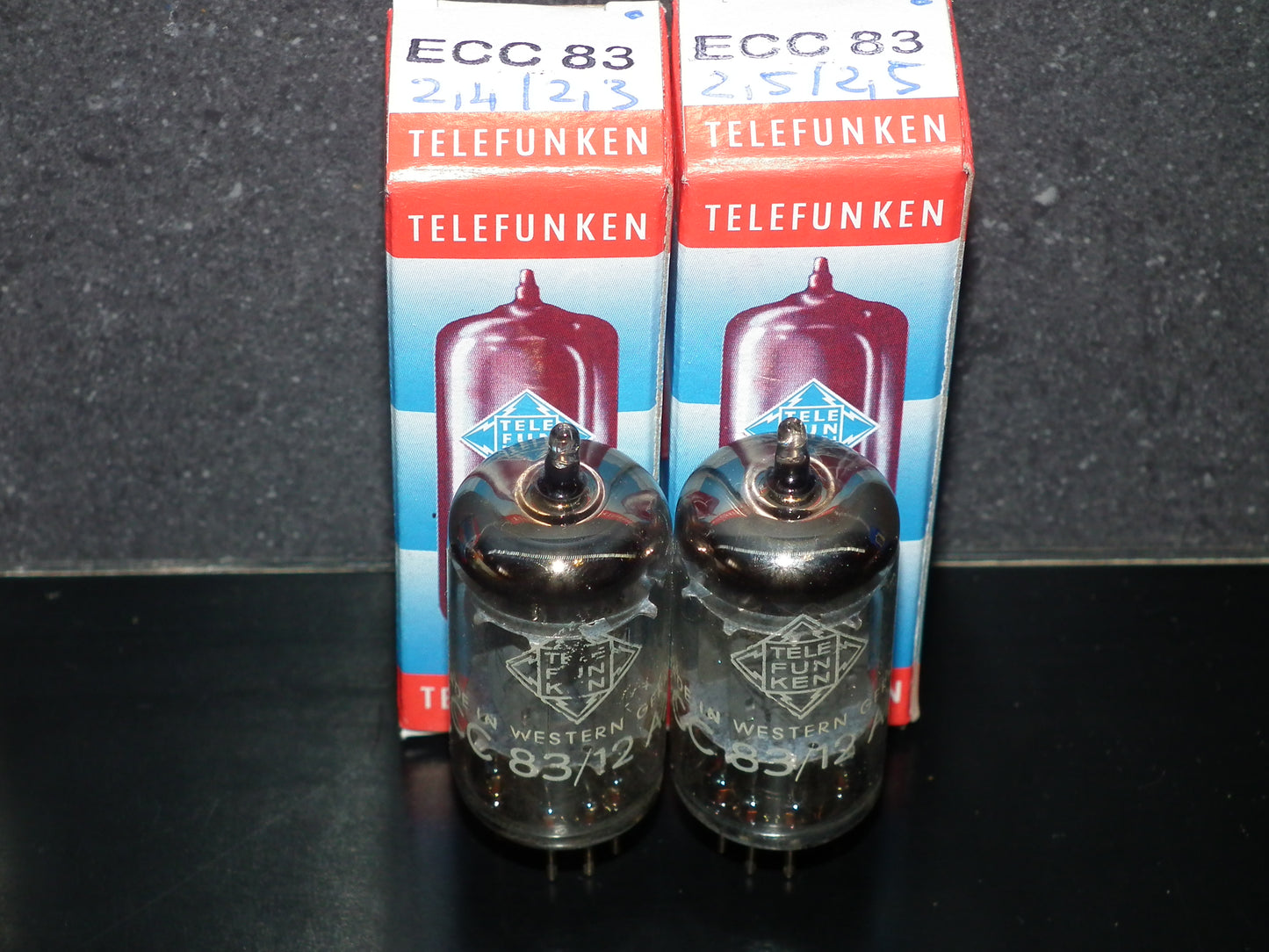 Platinum Matched Pair 12AX7 Telefunken ECC83 Tested 120% Smooth Anodes DB