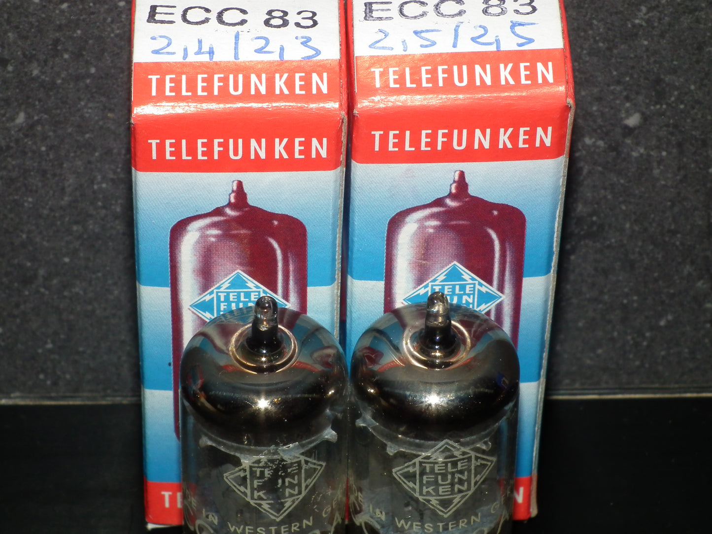Platinum Matched Pair 12AX7 Telefunken ECC83 Tested 120% Smooth Anodes DB