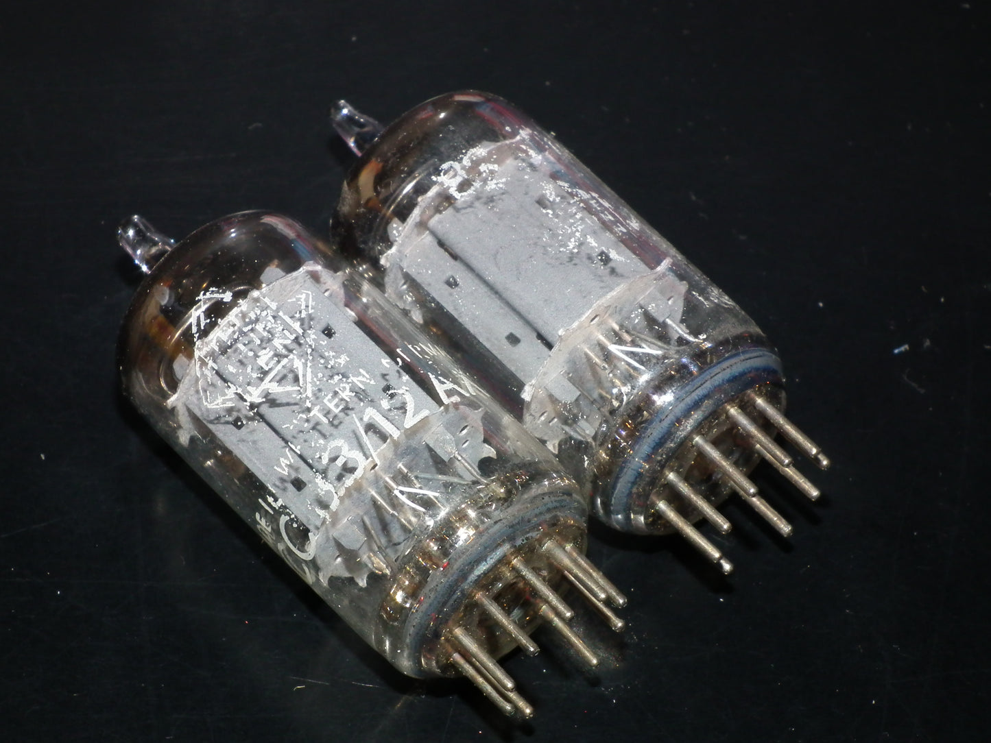 Platinum Matched Pair 12AX7 Telefunken ECC83 Tested 100% Smooth Anodes <>