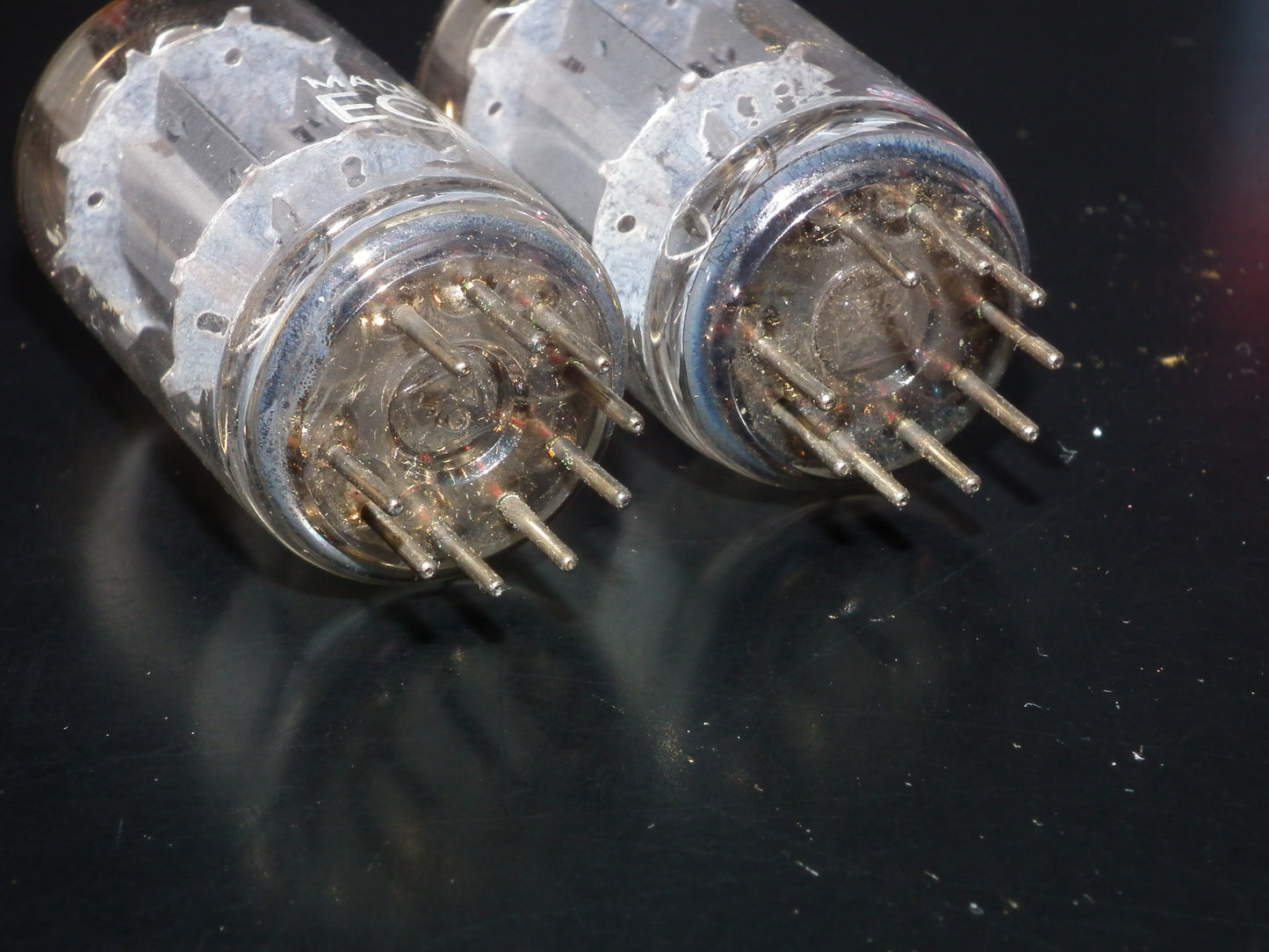 Platinum Matched Pair 12AX7 Telefunken ECC83 Tested 100% Smooth Anodes <>