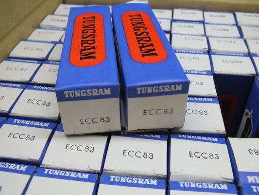 Platinum Matched Pair ECC83 Tungsram 12AX7 NOS NIB