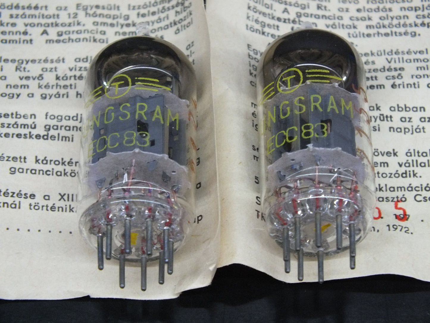 Platinum Matched Pair ECC83 Tungsram 12AX7 NOS NIB